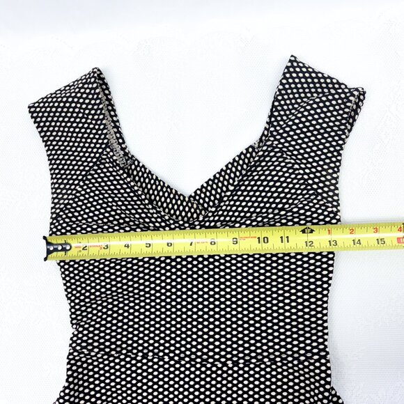 Alythea Brand 70s Hobnobber Style Dress Criss Cross Back Fit n Flare Type - Picture 9 of 15